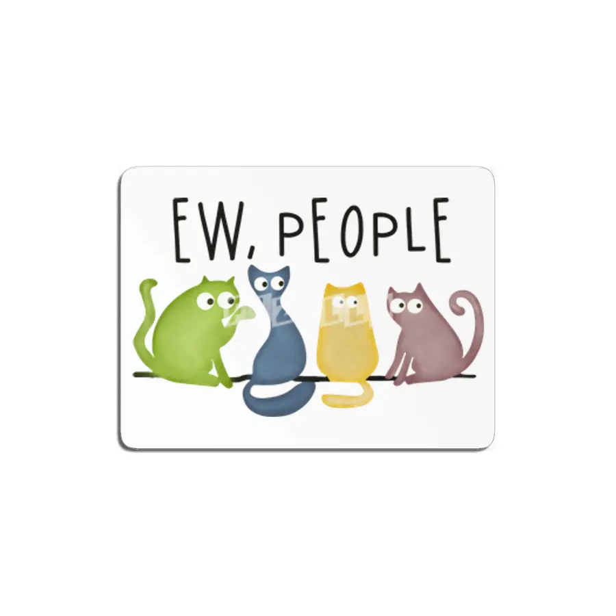 Ew, People - Colorful Cats MDF Tablo
