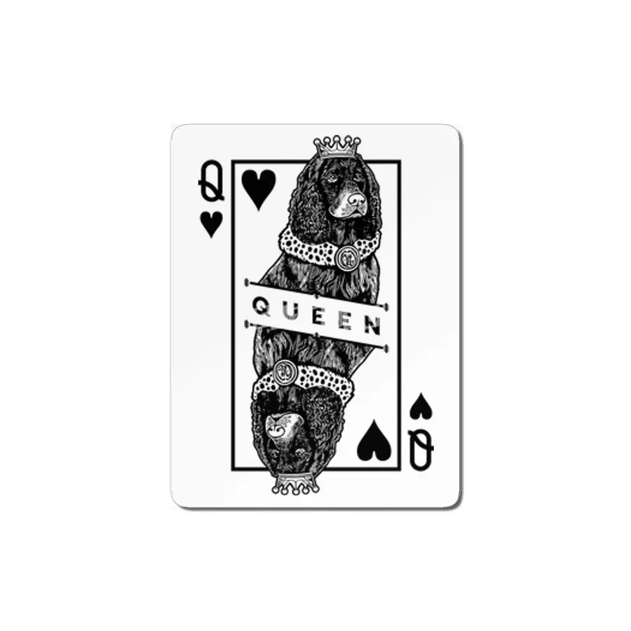 American Water Spaniel Queen Of Hearts Funny Dog Lover MDF Tablo