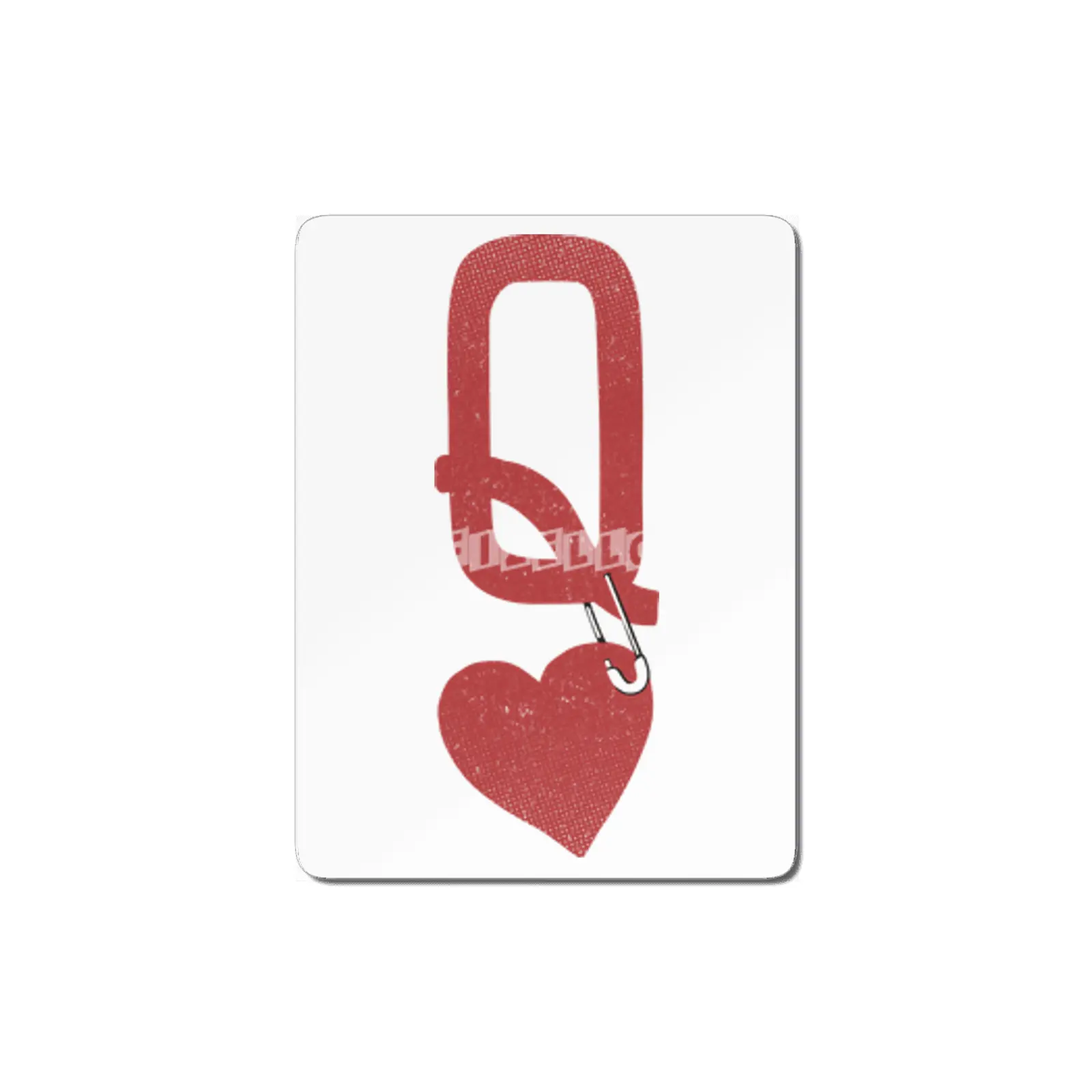 Queen Of Hearts Poker MDF Tablo