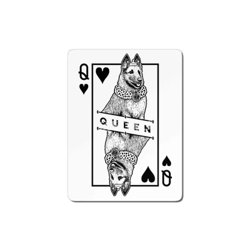 Belgian Laekenois Shepherd Queen Of Hearts Funny Dog Lover MDF Tablo