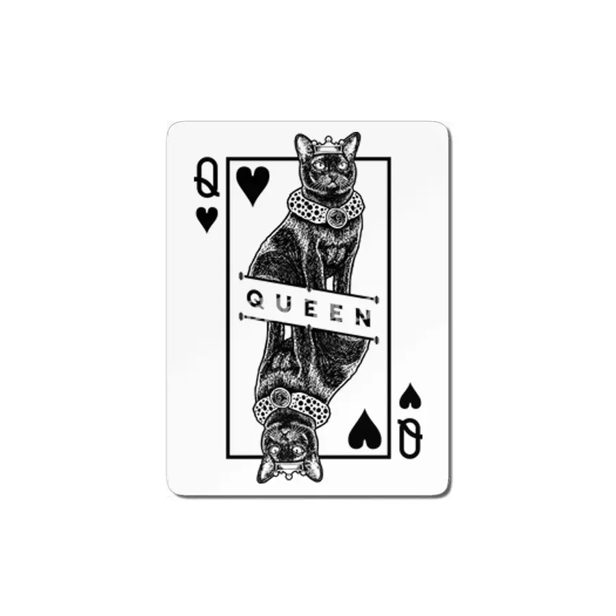 Burmese Cat Lover Queen Of Hearts Funny Pop Art MDF Tablo