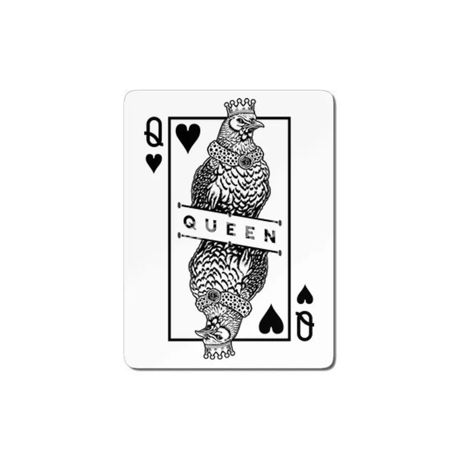 Chicken Lover Hen Queen Of Hearts Farm Poultry Pop Art MDF Tablo