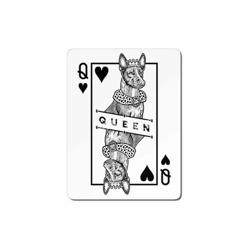 Cirneco dell'Etna Queen Of Hearts Funny Dog Lover Pop Art MDF Tablo