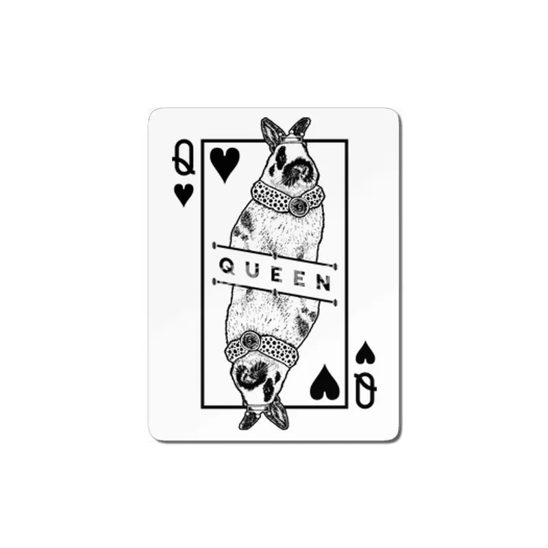 Dwarf Papillon Bunny Rabbit Queen Of Hearts Funny Pet MDF Tablo