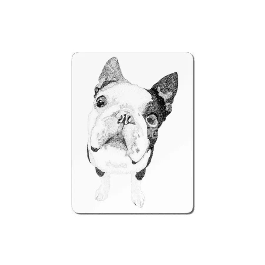 Boston Terrier MDF Tablo