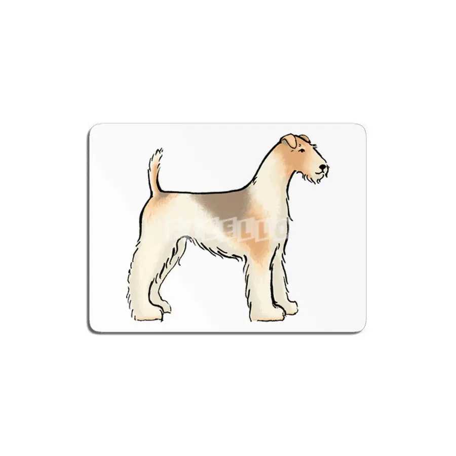 Fox Terrier, cute dog, ink sketch MDF Tablo