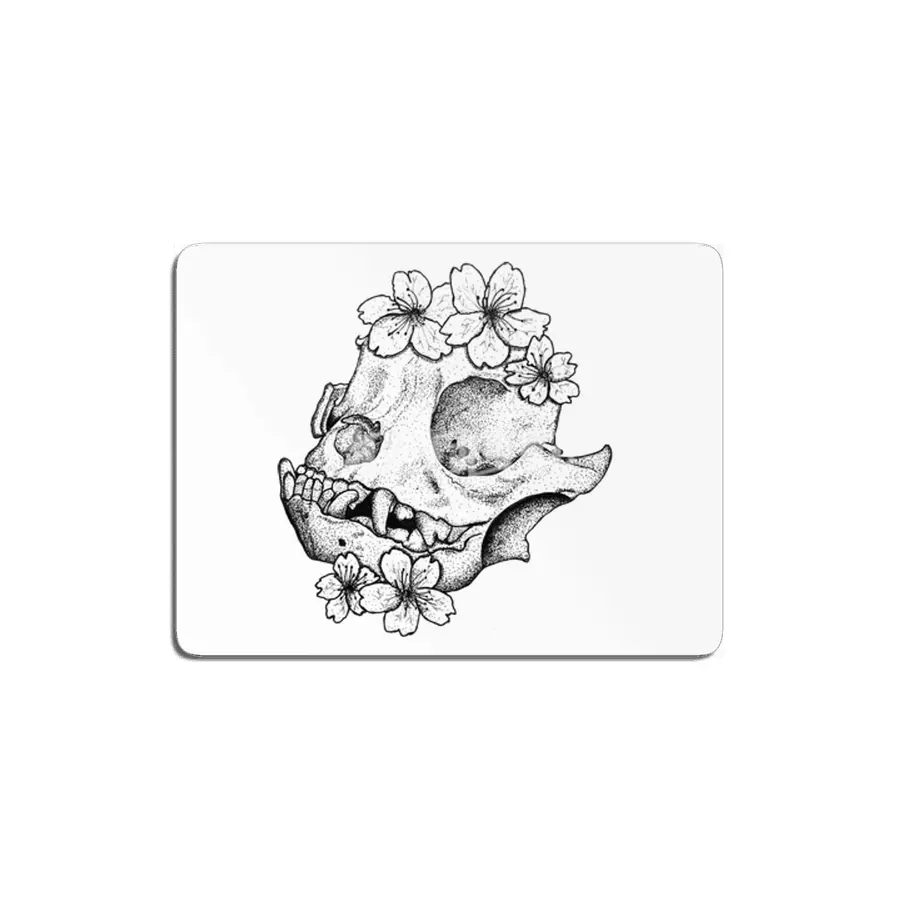 Boston Terrier Skull MDF Tablo