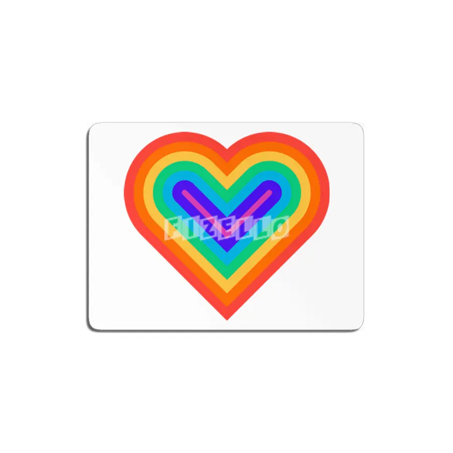 Rainbow Heartbeat MDF Tablo