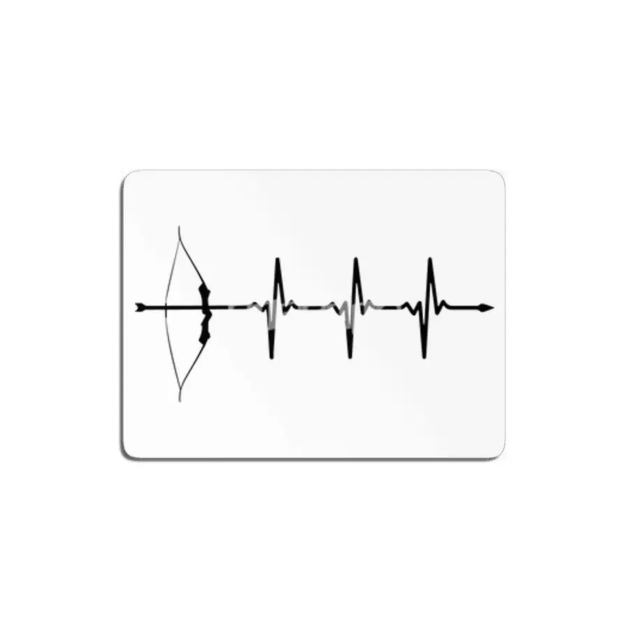 Archers Bow and Arrow Heartbeat Ecg Style Pulse Bv MDF Tablo