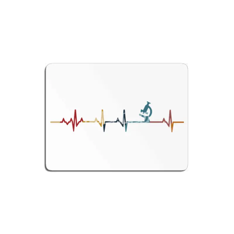 Scientist Heartbeat Gifts Funny Microscope Graphic Vintage MDF Tablo