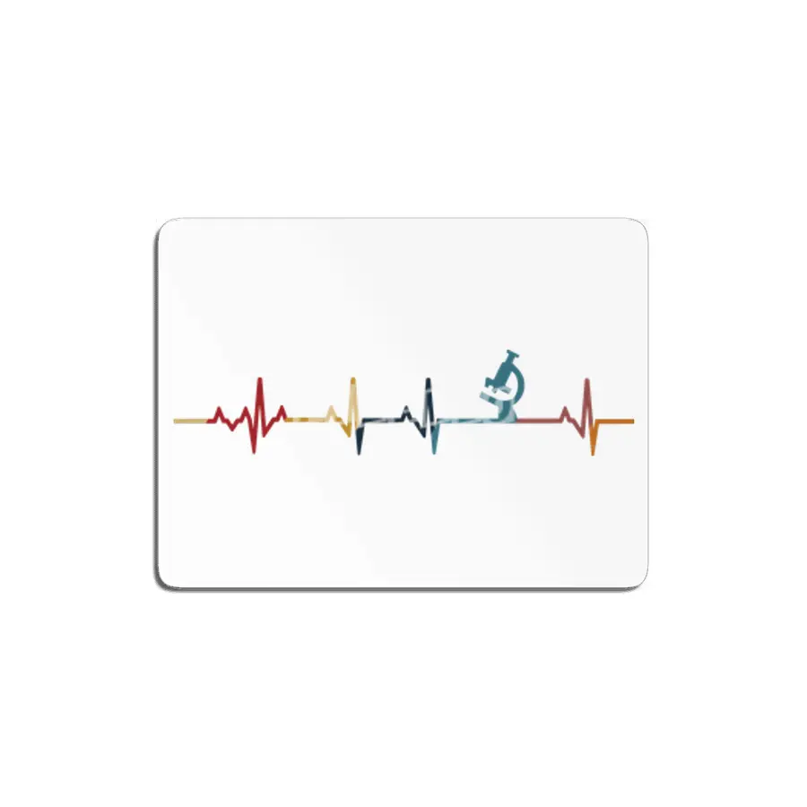 Scientist Heartbeat Gifts Funny Microscope Graphic Vintage MDF Tablo