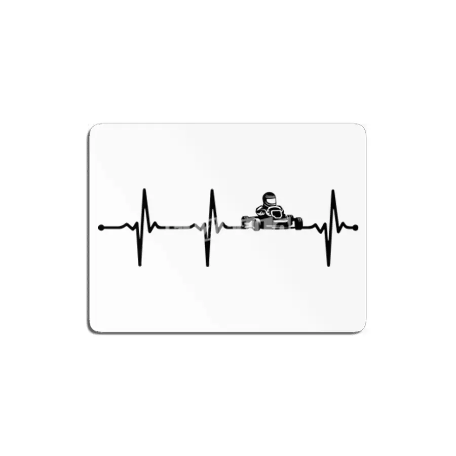 Go Kart Racing Driver ECG Heartbeat Bv MDF Tablo