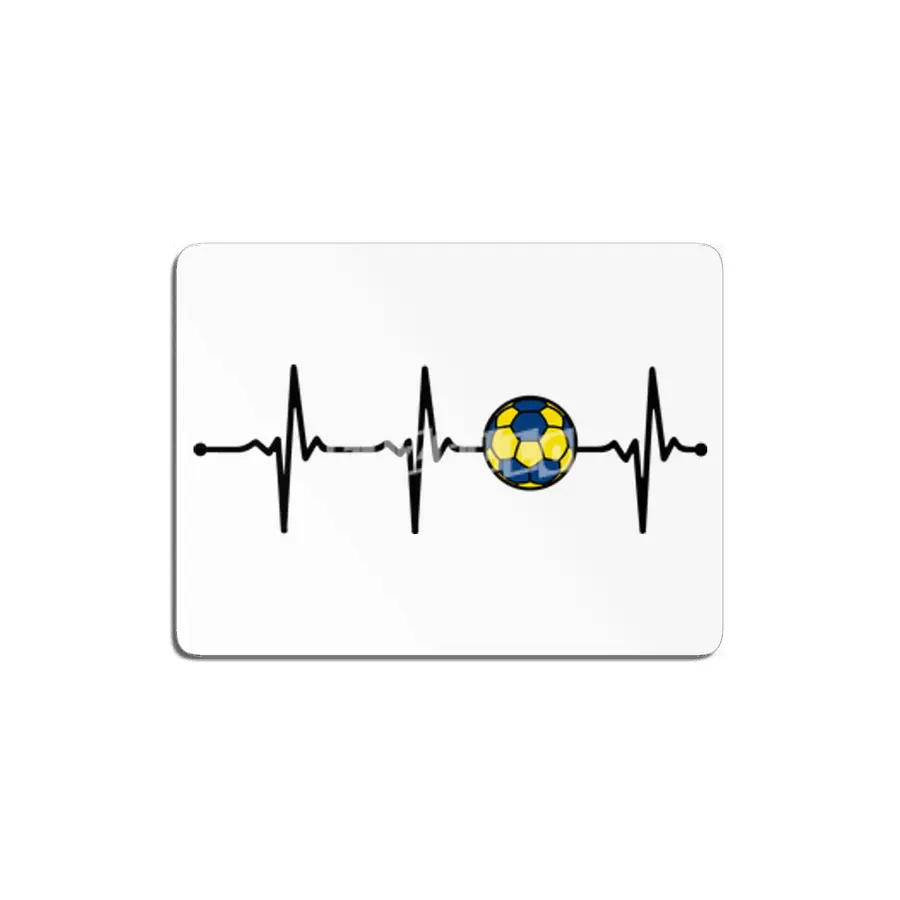 Handball Ball Ecg Minimalist Heartbeat Pulse Bv MDF Tablo