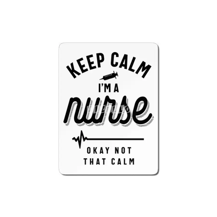 Keep Calm I'm A Nurse T Shirt Funny Heartbeat MDF Tablo