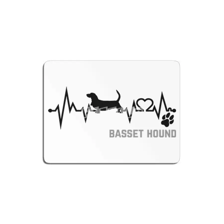 Basset Hound in Heartbeat MDF Tablo
