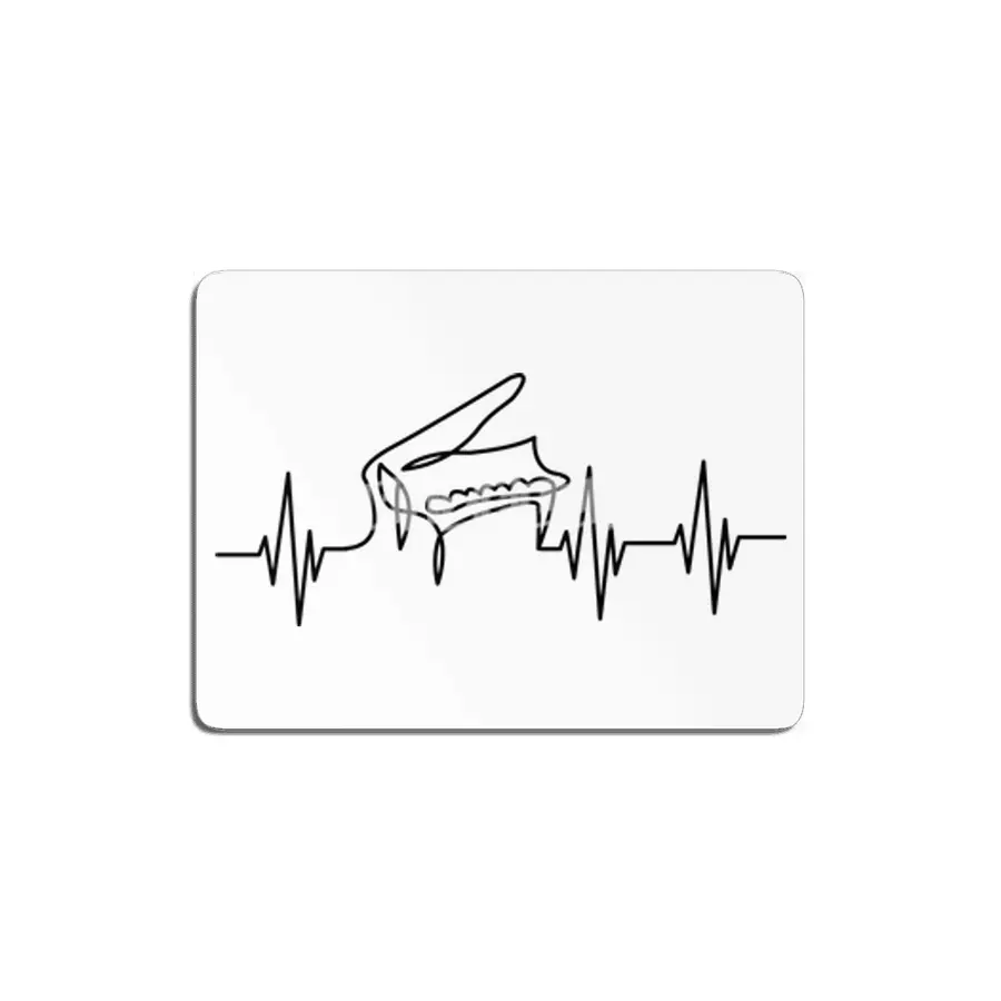 Heartbeat Pulse Piano Grand Piano Pianist MDF Tablo