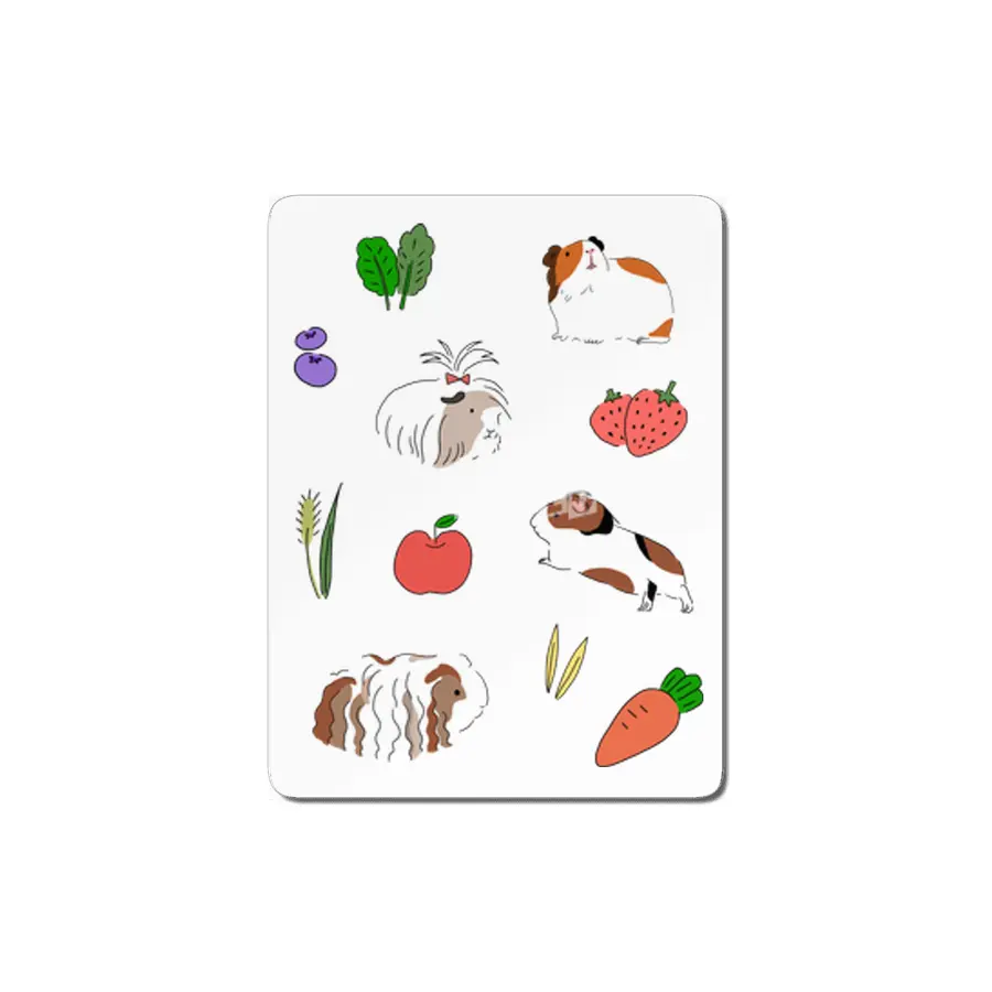Guinea pigs and treats MDF Tablo