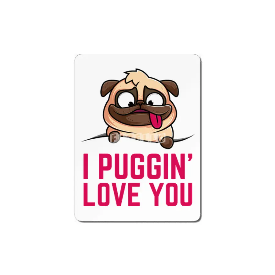 My Pug Is My Valentine MDF Tablo