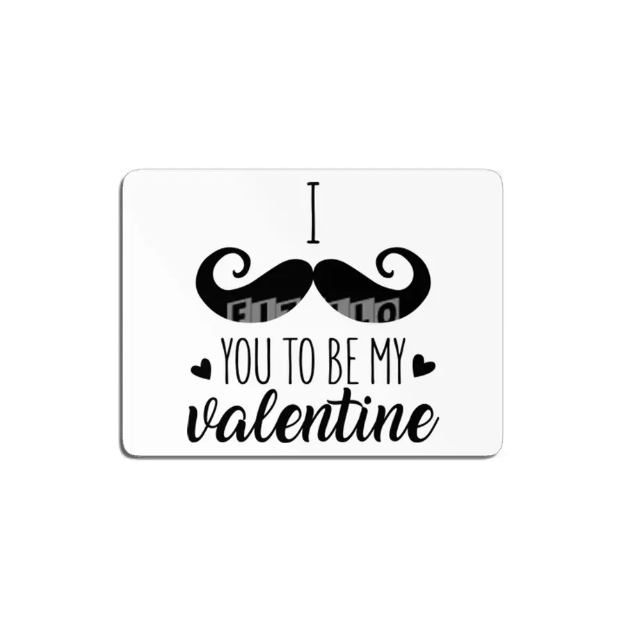 I Moustache You To Be My Valentine MDF Tablo