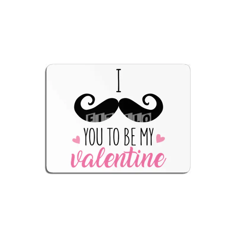 I Moustache You To Be My Valentine MDF Tablo