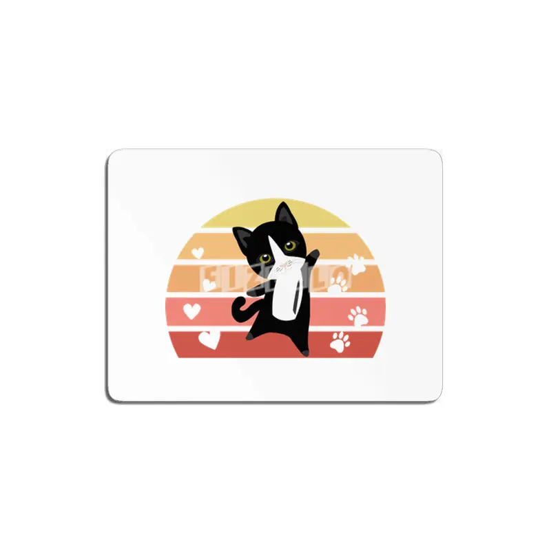 My Cat Is My Valentine Black Cat Vintage MDF Tablo