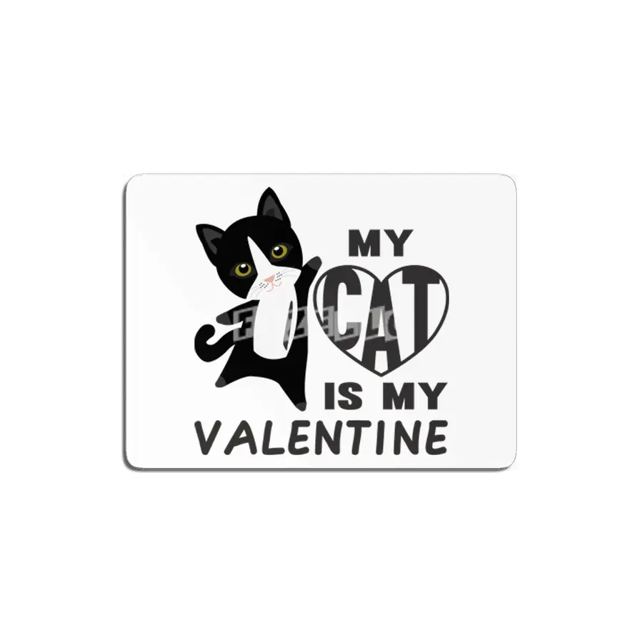 My Cat Is My Valentine Cute Cats For Women Heart MDF Tablo
