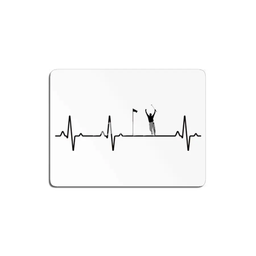 EKG Heartbeat Golf Golfer Design MDF Tablo