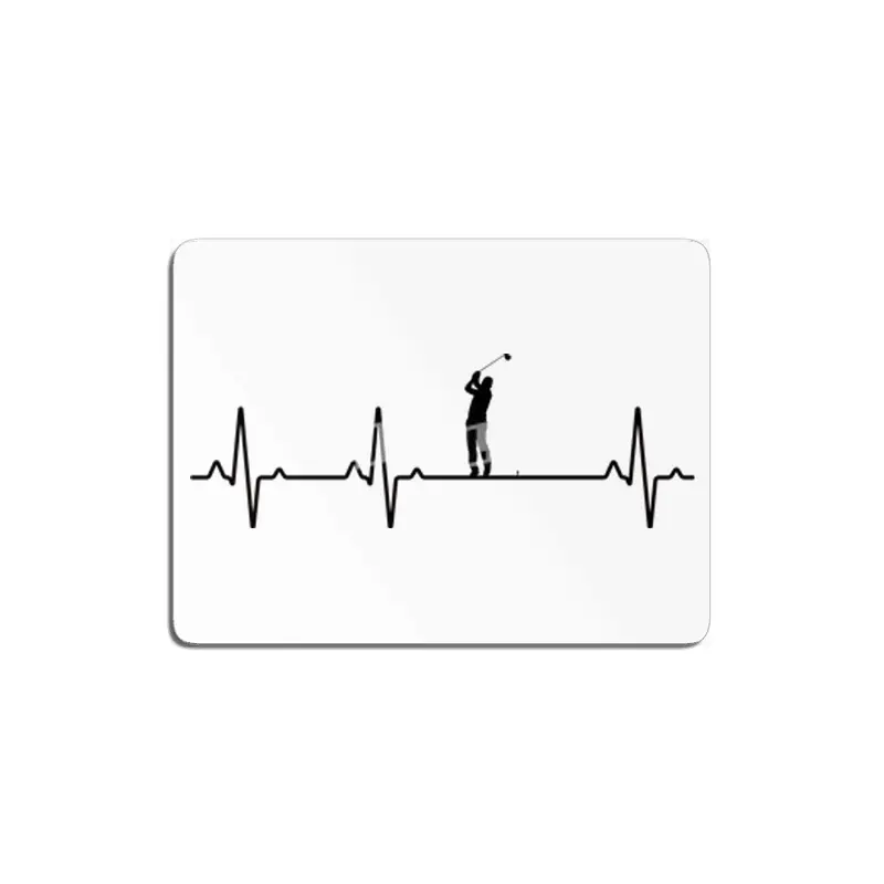 Heartbeat I EKG I Golf I Golfer I Ball I Gift MDF Tablo