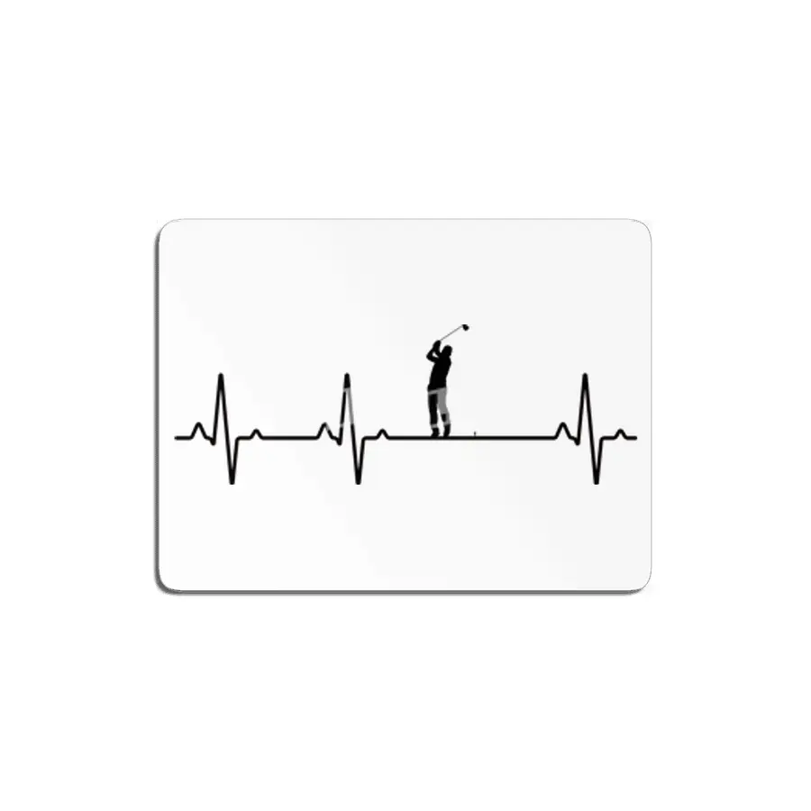 Heartbeat I EKG I Golf I Golfer I Ball I Gift MDF Tablo