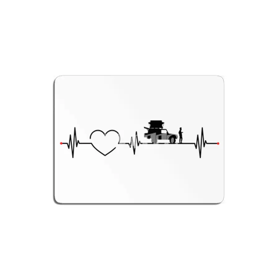 Offroad Camping Heartbeat EKG Motorhome MDF Tablo