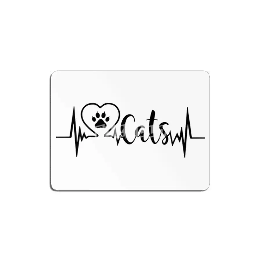 CAT LOVER GIFTS CATS HEARTBEAT MDF Tablo
