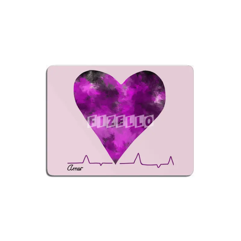 Heartbeat Cute Purple Heart With Love Mi Amor- Great Gift For Him This Christmas MDF Tablo