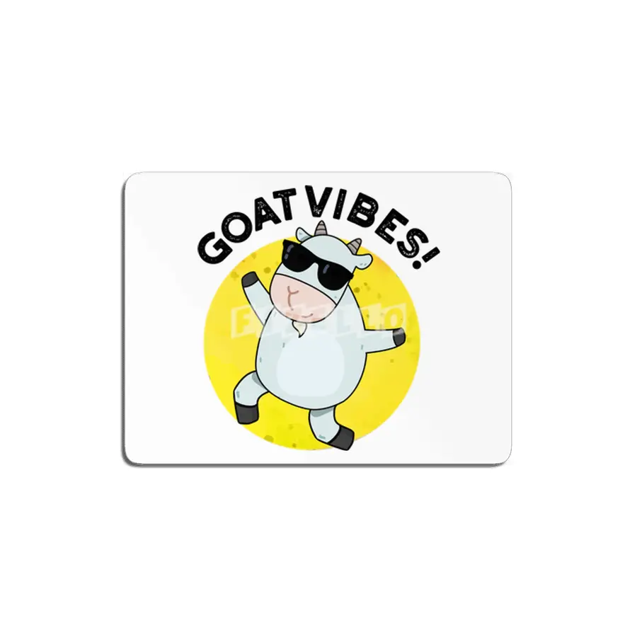 Goat Vibes Cute Good Vibes Pun MDF Tablo