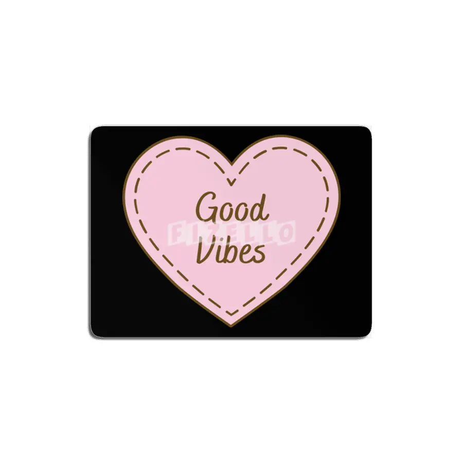 I Love Good Vibes Simple Heart Design MDF Tablo