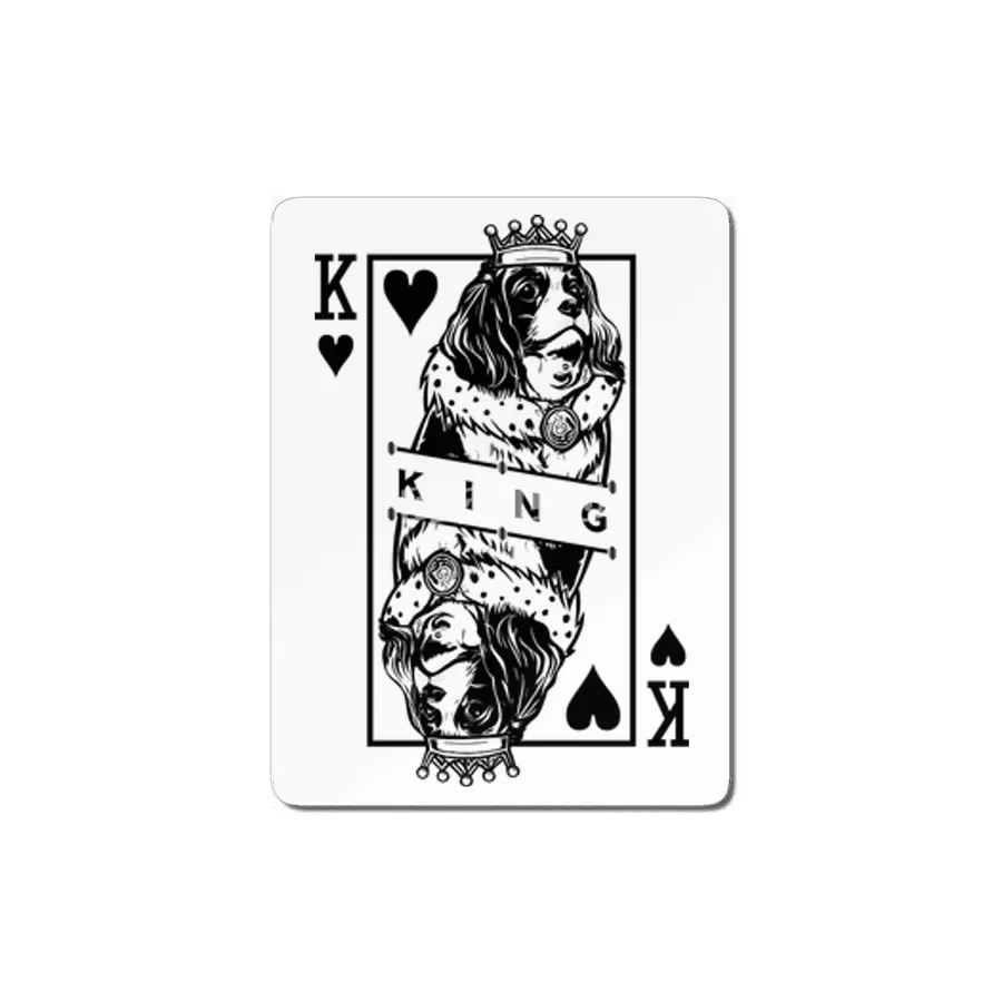 Cavalier King Charles Spaniel King Of Hearts Dog Pop Art MDF Tablo