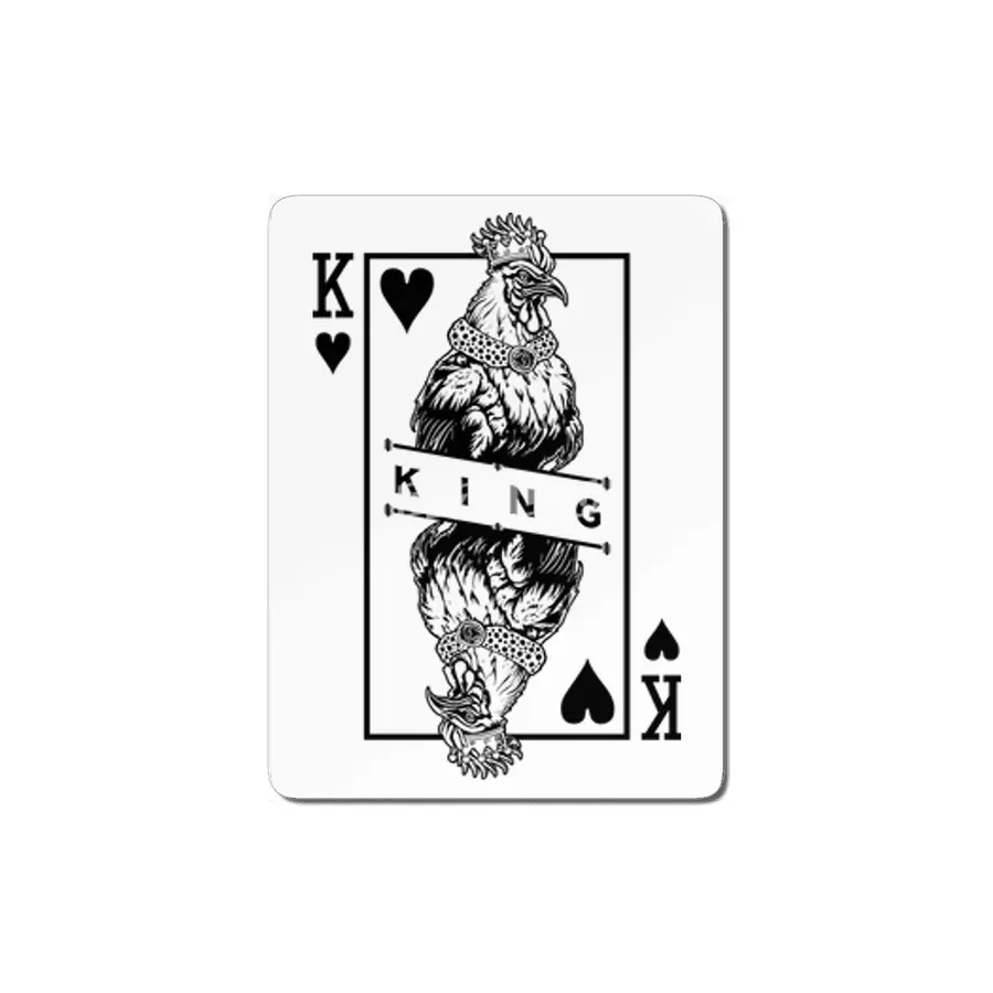 Chicken Lover Rooster King Of Hearts Farm Poultry Pop Art MDF Tablo