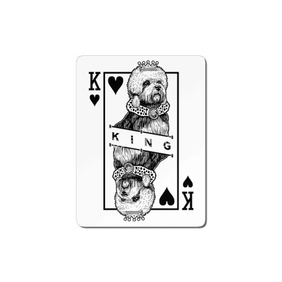 Dandie Dinmont Terrier King Of Hearts Funny Dog Lover MDF Tablo