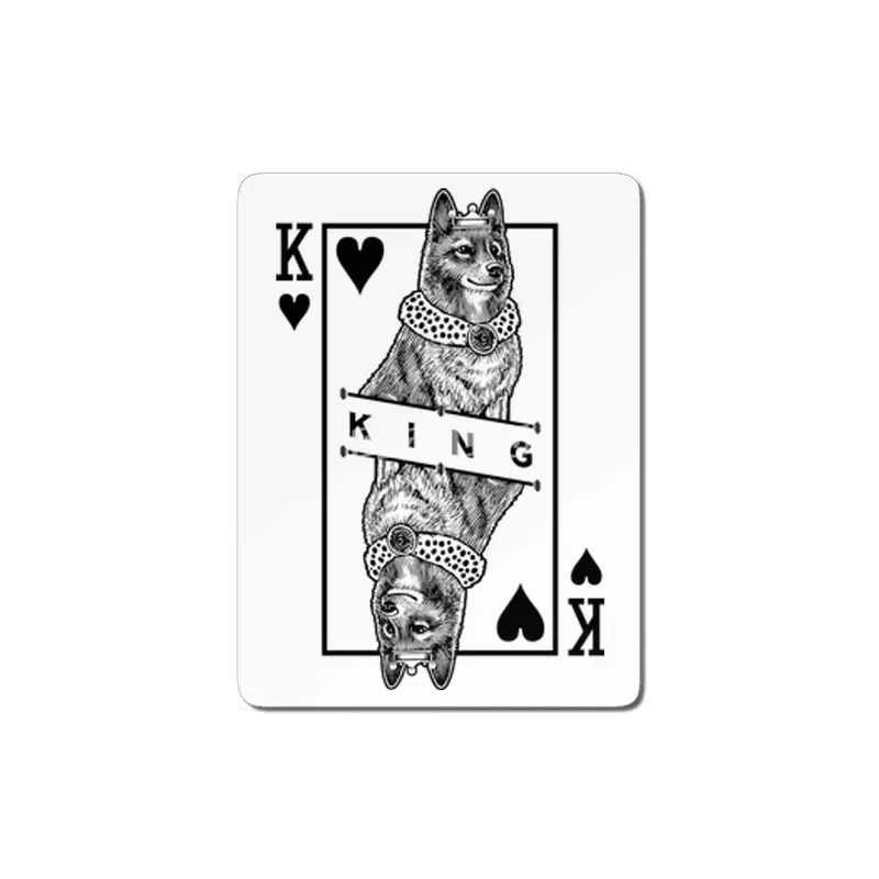 Finnish Spitz King Of Hearts Funny Dog Lover Pop Art MDF Tablo