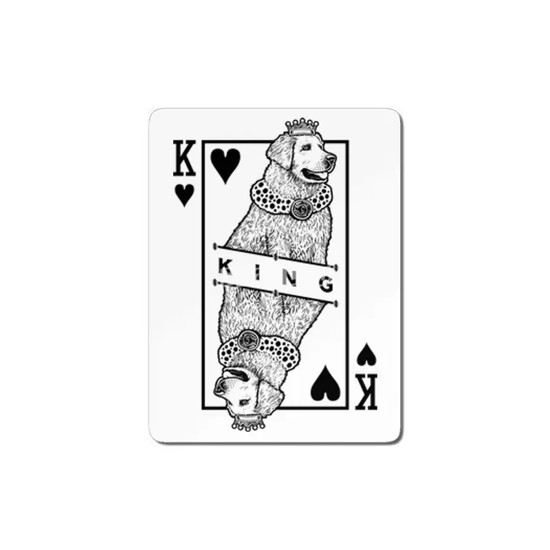 Hungarian Kuvasz King Of Hearts Funny Dog Lover Pop Art MDF Tablo