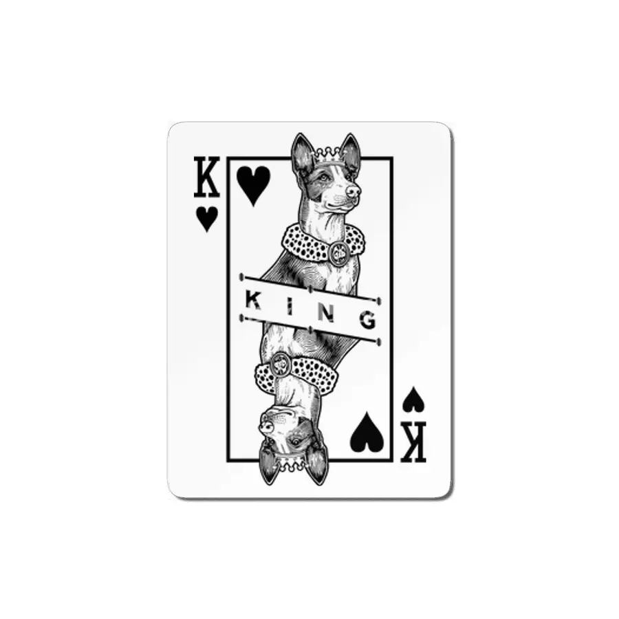 Ibizan Hound King Of Hearts Funny Ibiza Dog Lover Pop Art MDF Tablo