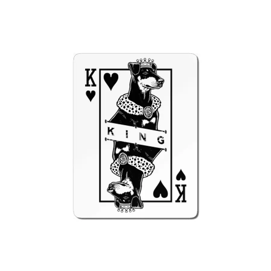 Manchester Terrier King Of Hearts Funny Dog Lover Pop Art MDF Tablo