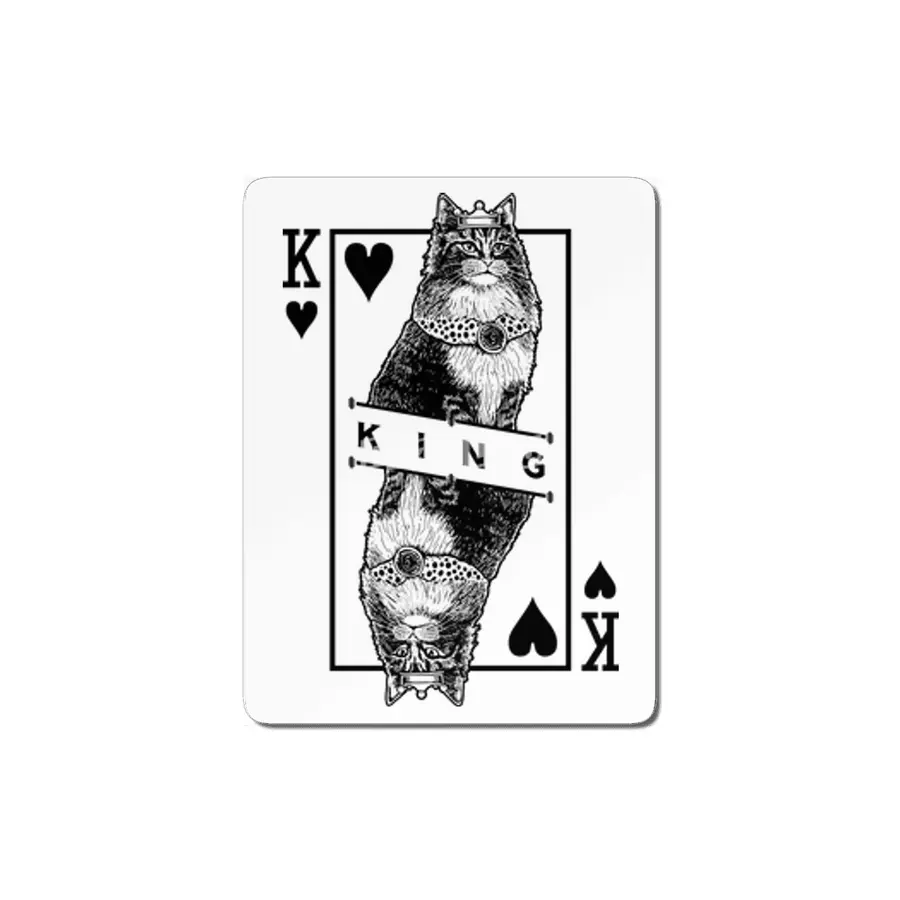 Norwegian Forest Cat Lover King Of Hearts Funny Pop Art MDF Tablo