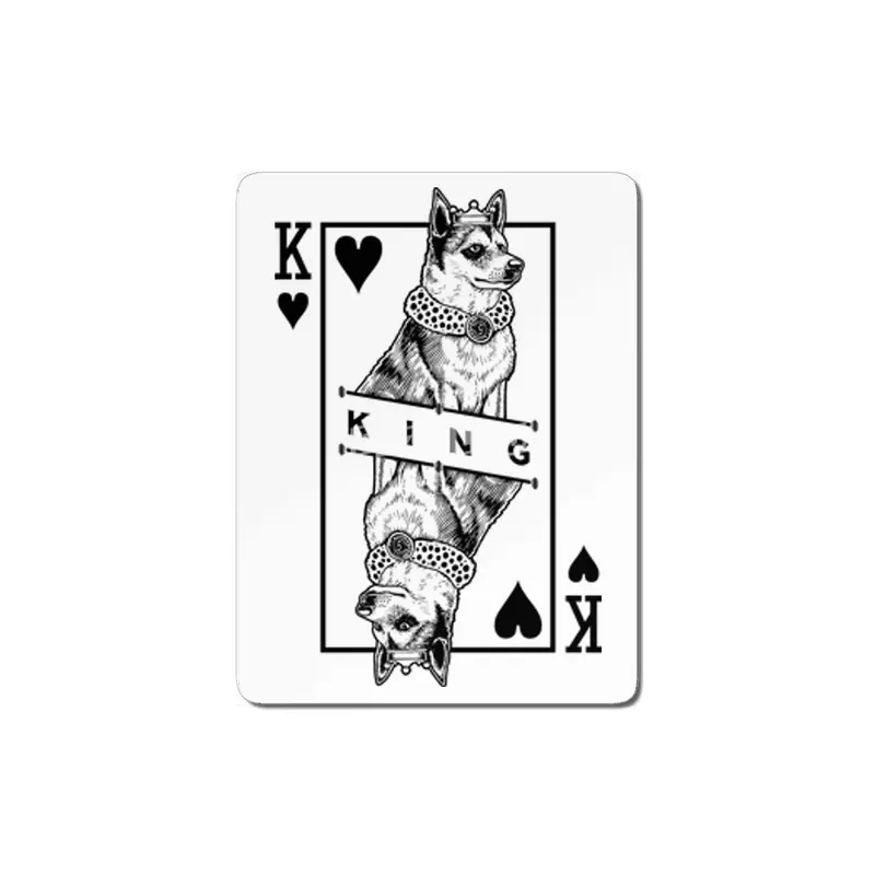 Norwegian Lundehund King Of Hearts Funny Dog Lover Pop Art MDF Tablo
