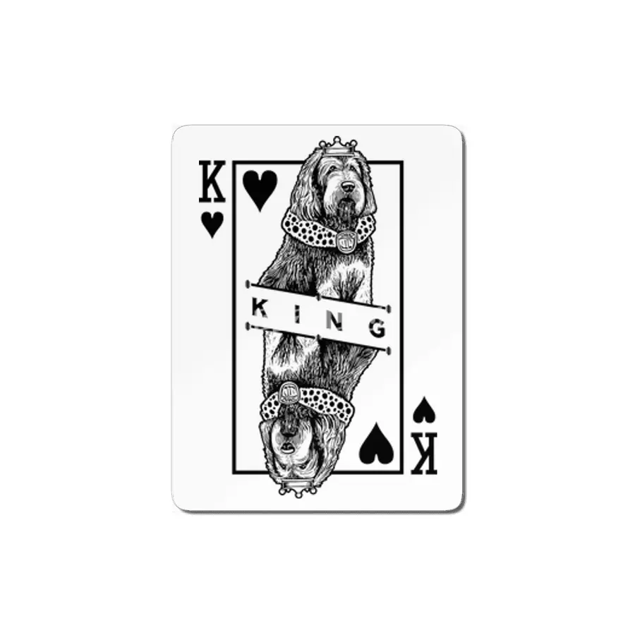 Otterhound King Of Hearts Funny Dog Lover Pop Art MDF Tablo