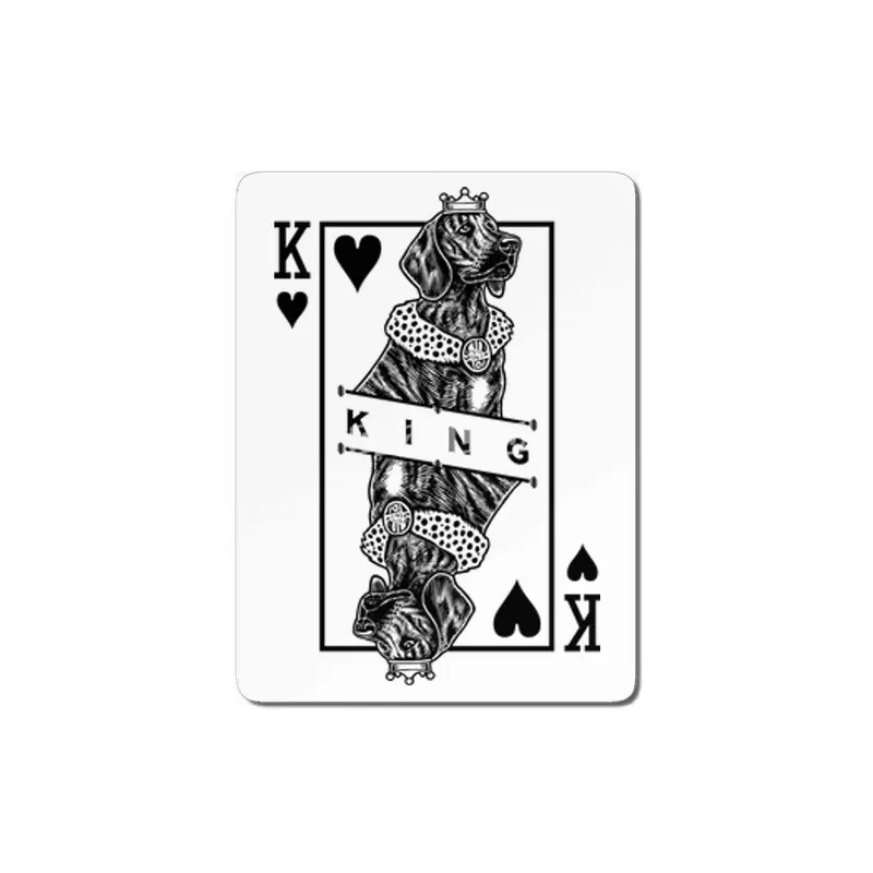 Plott Hound King Of Hearts Funny Dog Lover Pop Art MDF Tablo