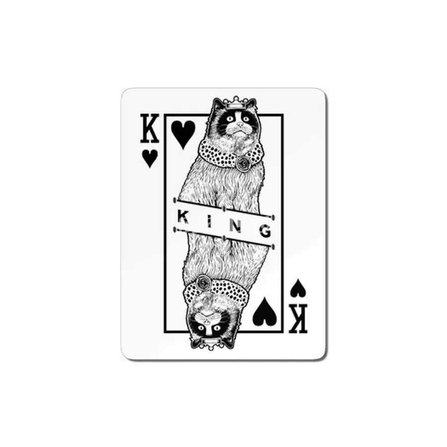 Ragdoll King Of Hearts Funny Cat Lover Pop Art MDF Tablo