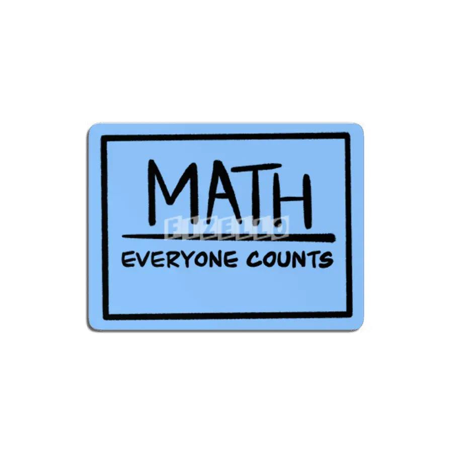 Math - Everyone Counts! MDF Tablo