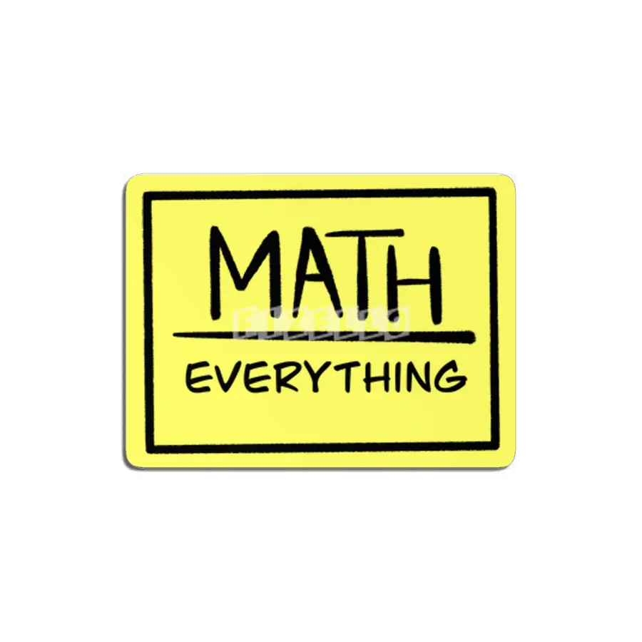 Math Above Everything MDF Tablo