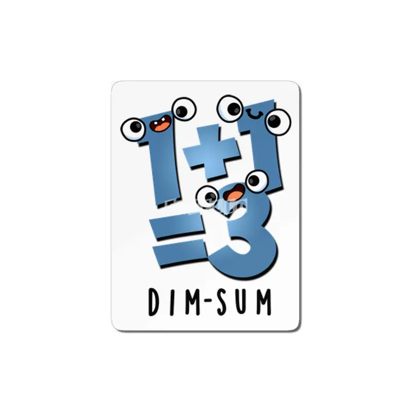 Dim Sum Cute Dimsum Math Pun MDF Tablo