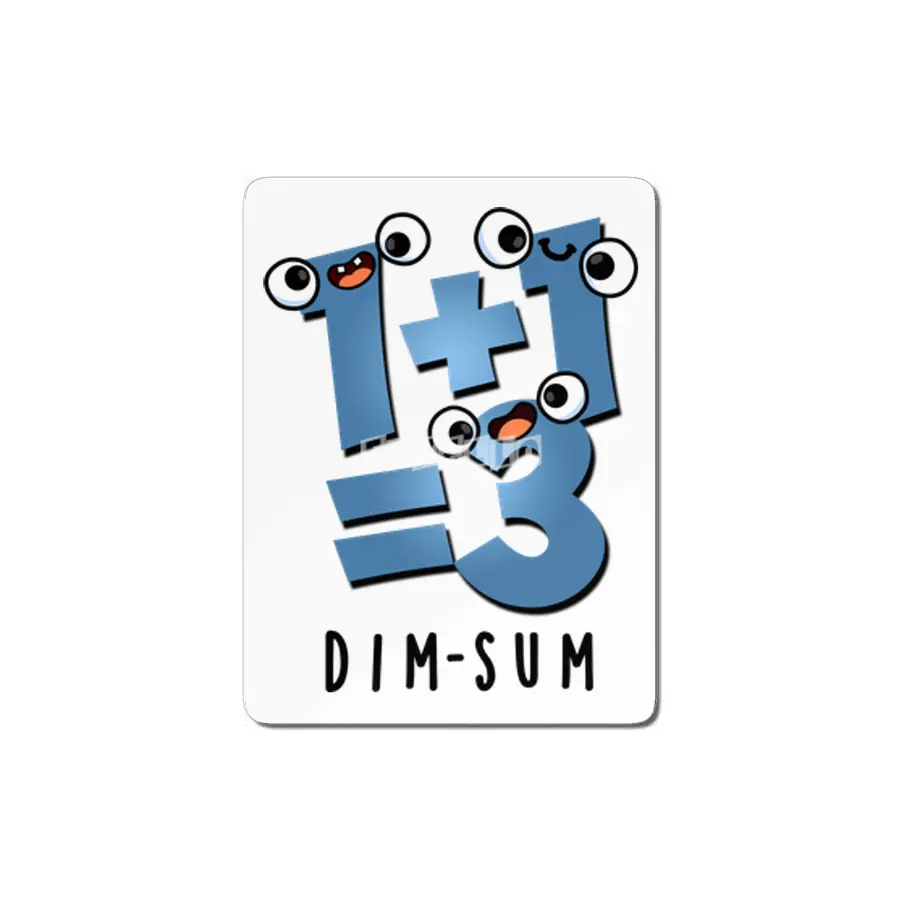Dim Sum Cute Dimsum Math Pun MDF Tablo